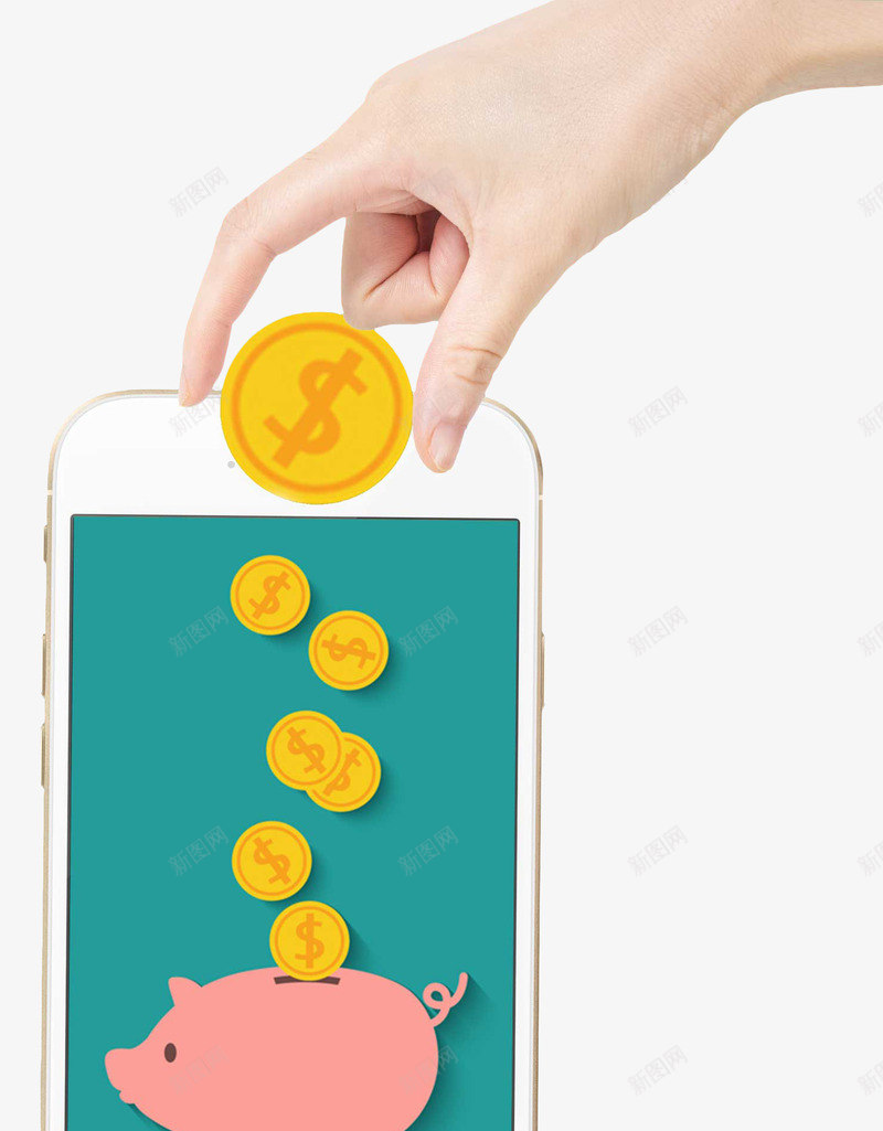 网银手机支付png免抠素材_新图网 https://ixintu.com 交易 办公 卡通金币 存钱 成功 手 手机 手机支付 支付 支付方式 智能 智能生活 现代 理财 理财产品 科技 移动支付 网银支付 设备 金融 钱币
