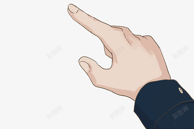 手png免抠素材_新图网 https://ixintu.com 伸出食指 卡通手 左右手 手势 指向 食指