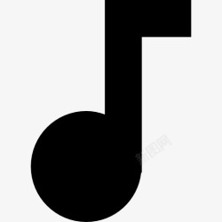 音乐乐器的颤音大音符图标高清图片