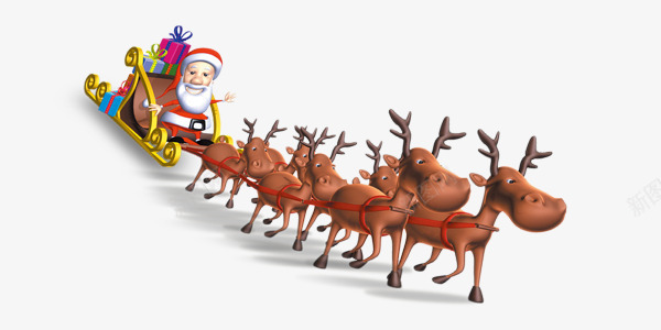 清新简约圣诞快乐展板圣诞老人与png免抠素材_新图网 https://ixintu.com 卡通 可爱 圣诞快乐 圣诞老人 圣诞节 展板 清新 简约 驯鹿