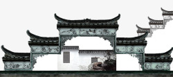 江南风格城墙素材