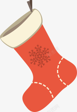 冬季地板袜红色冬季雪花圣诞袜高清图片