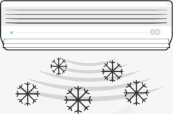 手绘空调手绘空调冷风高清图片