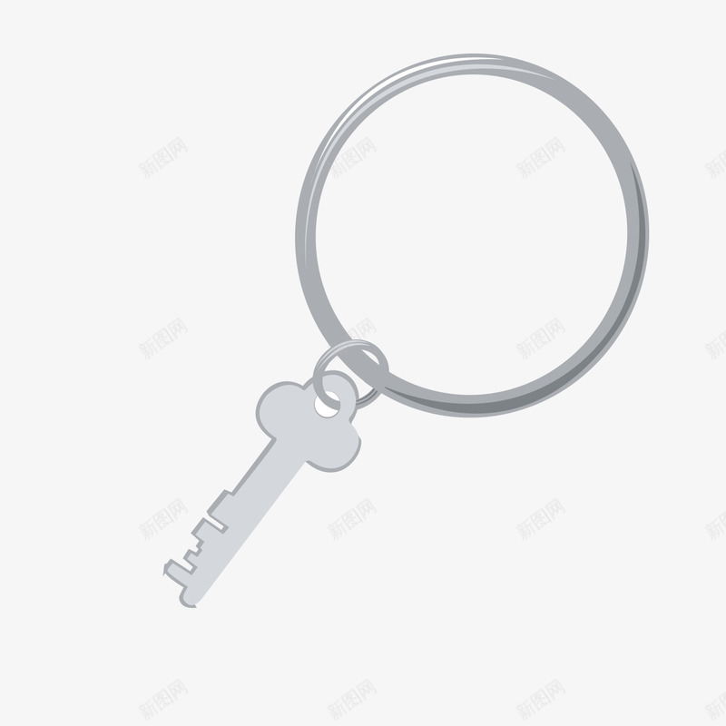 银色钥匙扣png免抠素材_新图网 https://ixintu.com 钥匙 钥匙扣 银色 锁头