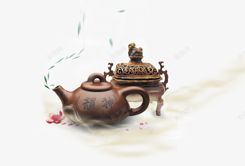 中国风茶叶茶文化茶具png免抠素材_新图网 https://ixintu.com 中国风 煮茶茶具 茶具 茶叶 茶文化