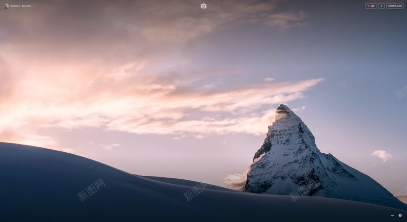 蓝天白云阳光雪山png免抠素材_新图网 https://ixintu.com 白云 蓝天 阳光 雪山