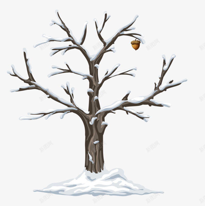 雪树树枝png免抠素材_新图网 https://ixintu.com 创意树枝 卡通 枯树 枯树枝 树枝免费下载 雪树