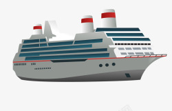 扁平化帆船卡通白色轮船渡轮图标高清图片