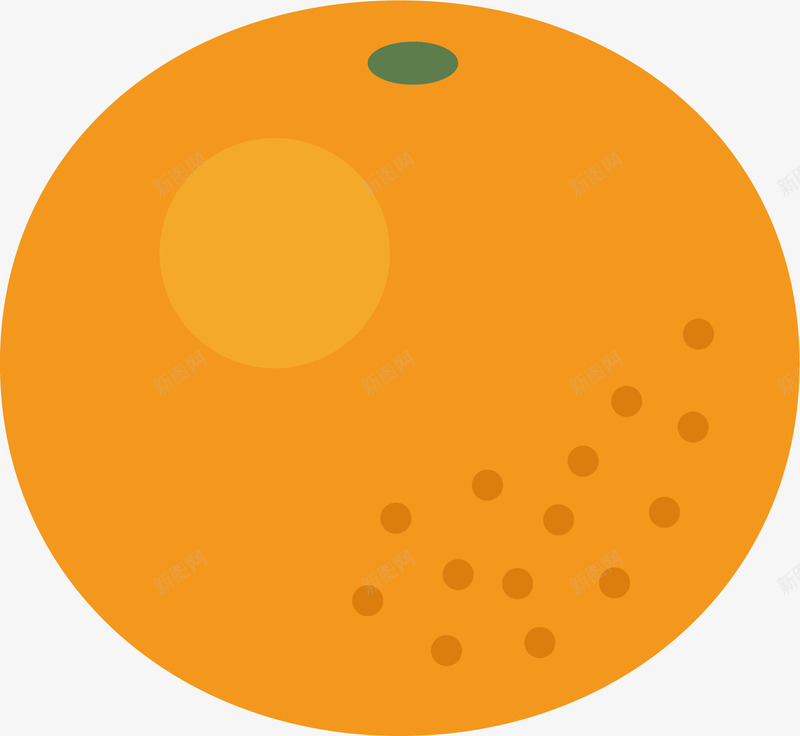 橙黄色的橘子矢量图ai免抠素材_新图网 https://ixintu.com 可口 植物 橘子 橙黄色 水果 美味 食品 矢量图