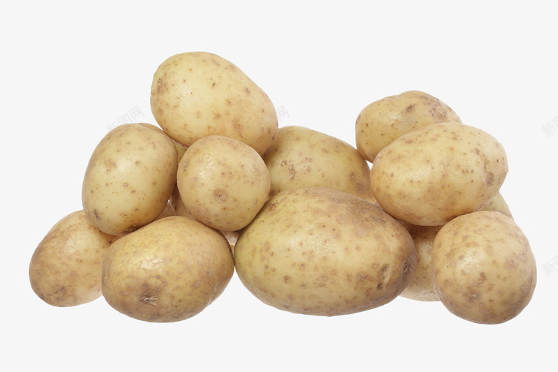 一堆马铃薯png免抠素材_新图网 https://ixintu.com 土豆 洋芋 米白色 蔬菜 食材