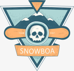 俱乐部标志雪山探险俱乐部标志矢量图高清图片