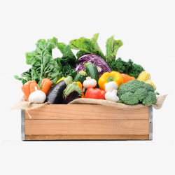 蔬菜水果组合蔬菜瓜果篮子高清图片