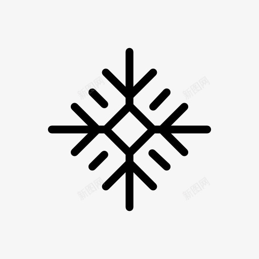 snowflakesicon图标png_新图网 https://ixintu.com 雪花