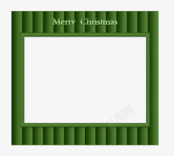 圣诞儿童绿色背景相框高清图片