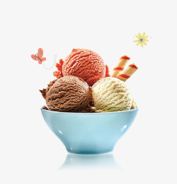 夏季冰淇淋插画素材