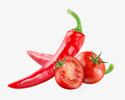 红辣椒和番茄素材