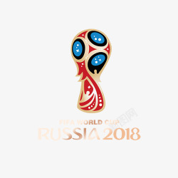 彩色圆弧俄罗斯世界杯标志素材