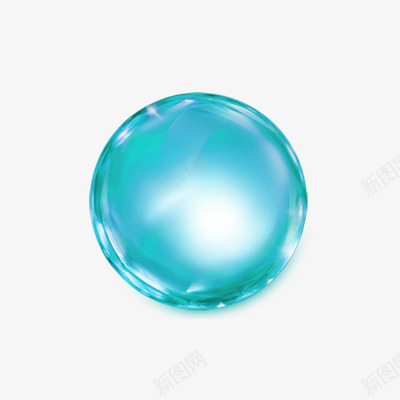 蓝色水球png免抠素材_新图网 https://ixintu.com 圆球 水珠 水球 蓝色