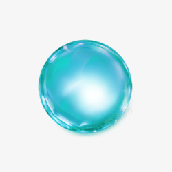 蓝色水球素材