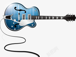 蓝色电吉他蓝色吉他贝斯高清图片
