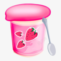 strawberries食物草莓酸奶食物图标高清图片