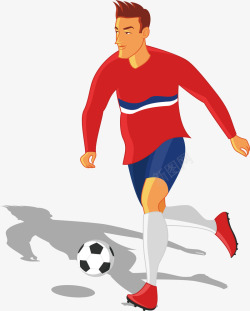 鞋子标签2018足球世界杯球员控球插画矢量图高清图片