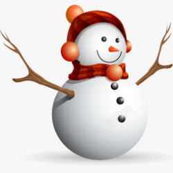 圣诞节雪人卡通雪人装饰素材