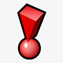 红色的惊叹号符号icon图标png_新图网 https://ixintu.com 惊叹号