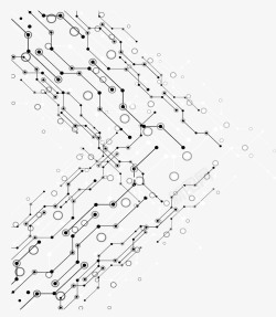 网络结构科技几何节点线条高清图片