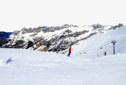 瑞士景点瑞士铁力士雪山风景高清图片