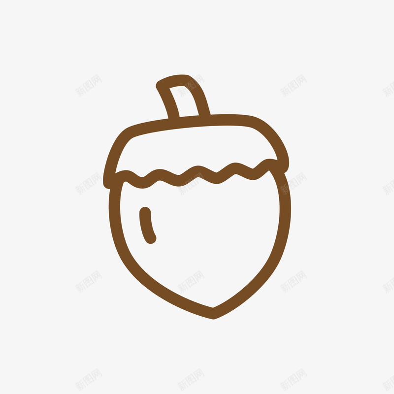 简图草莓图标png_新图网 https://ixintu.com 手绘图 插图 水果 涂色底图 简笔图 草莓