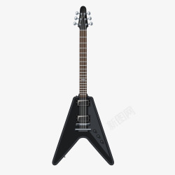 黑色的电吉他素材
