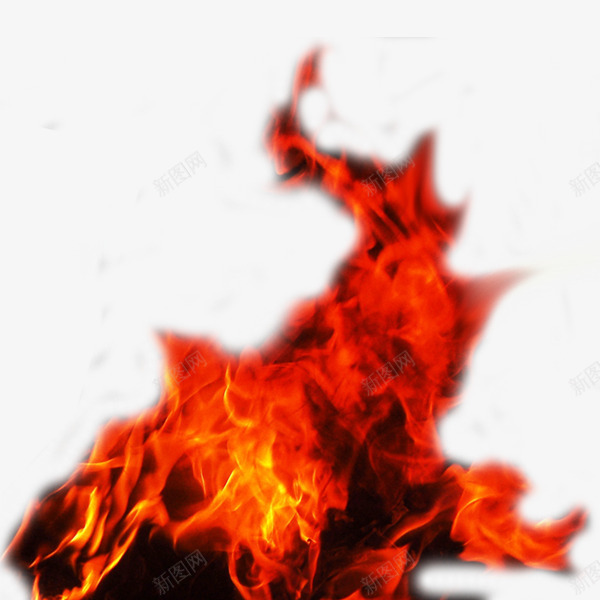 红色的火png免抠素材_新图网 https://ixintu.com 一堆火 火 火苗 燃烧的火 装饰图案