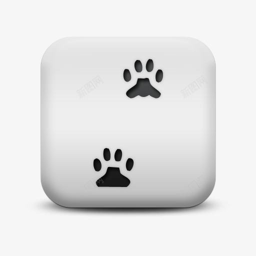 不光滑的白色的广场图标动物爪子png_新图网 https://ixintu.com animals icon matte paw prints square white 不光滑的 动物 图标 广场 打印 爪子 白色的