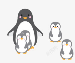 企鹅南极冰雪小宝宝素材