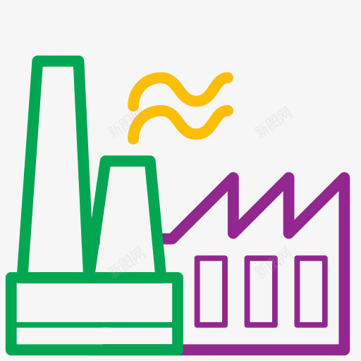 工厂图标植物生产业务png_新图网 https://ixintu.com Factory icons plant production 图标 工厂 植物 生产