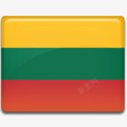 lithuania立陶宛国旗图标高清图片