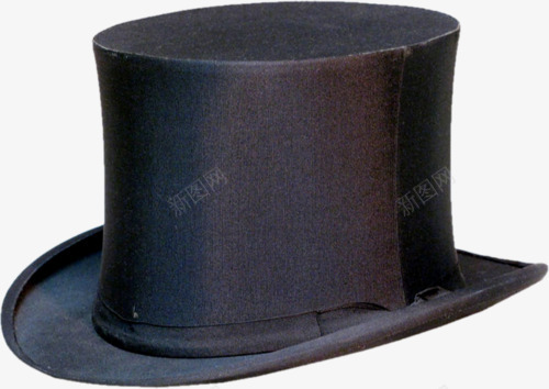 复古黑色绅士帽png免抠素材_新图网 https://ixintu.com 帽子 绅士帽 英伦 英国男人 黑色