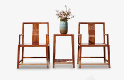 中国风实木家具复古古典凳子高清图片