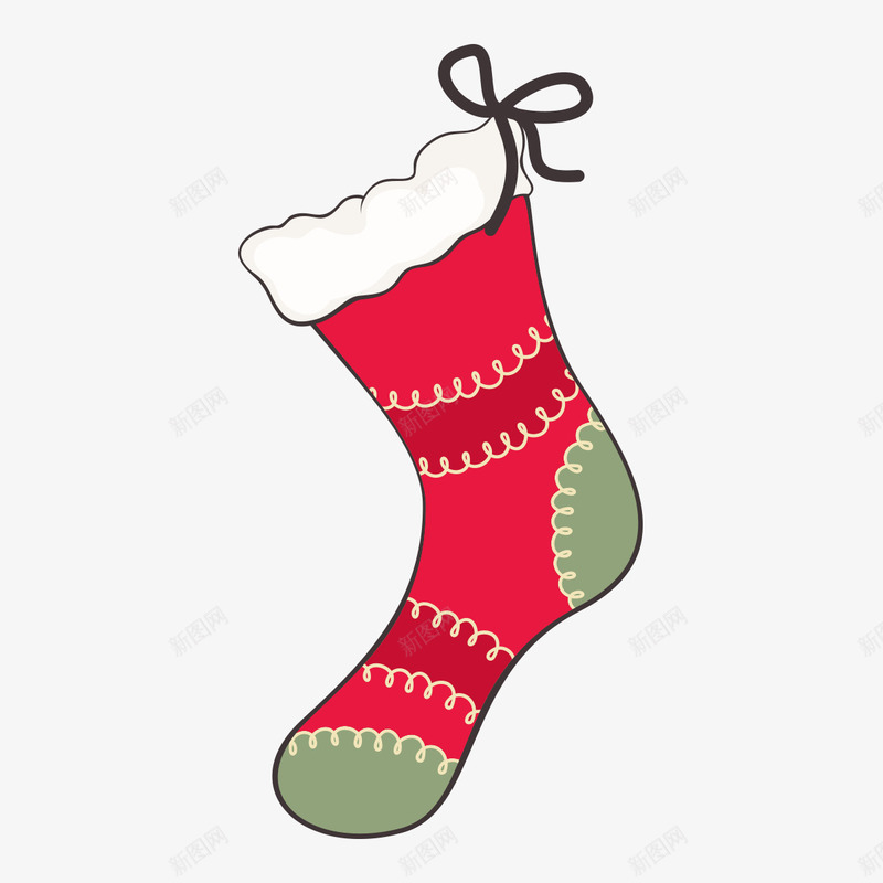 可爱圣诞png免抠素材_新图网 https://ixintu.com 可爱圣诞 圣诞礼物 圣诞节 彩绘 手绘 插画 礼物 袜子