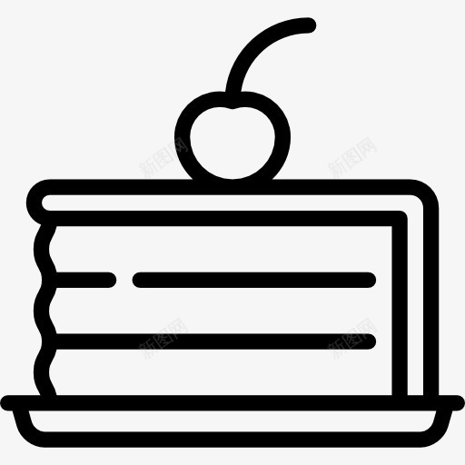蛋糕图标png_新图网 https://ixintu.com 甜樱桃 甜点 蛋糕 面包 食品