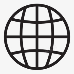 简化图标地球简化icon图标高清图片