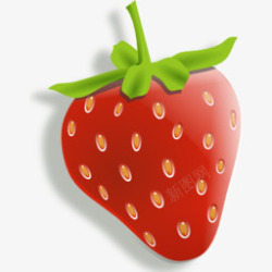 食物草莓与光影子openic素材