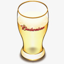 glass百威啤酒啤酒玻璃Beericon图标高清图片