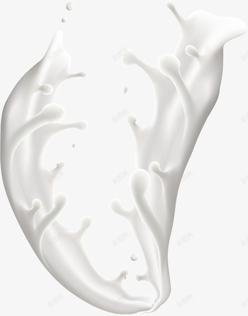 创意白色水花png免抠素材_新图网 https://ixintu.com 创意水花 白色水花 白色牛奶 质感 飞溅 饮料