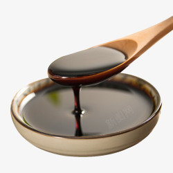 木勺png勺子舀起的秋梨膏高清图片