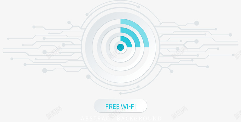 手绘电路板png免抠素材_新图网 https://ixintu.com WIFI WIFI图案 信号 手绘 接线图 科技 线路板