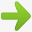 绿色的右箭头符号icon图标图标