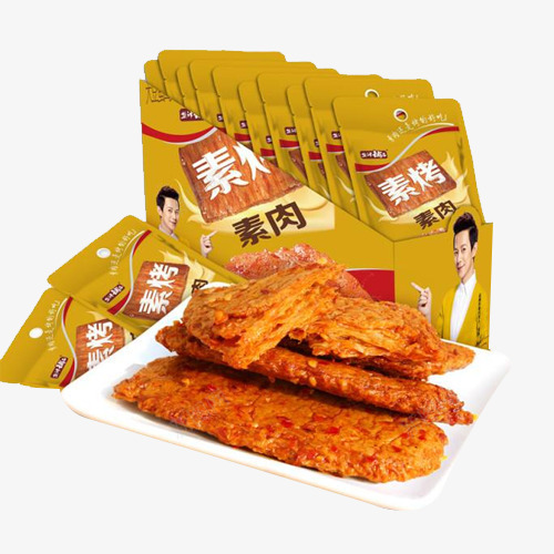 一箱手撕烤素肉png免抠素材_新图网 https://ixintu.com 一箱食品 小吃 手撕素肉 烤素肉 素肉 豆制品 零食