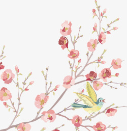水彩花鸟艺术图案图片免费下载 水彩花鸟艺术图案素材 水彩花鸟艺术图案模板 新图网